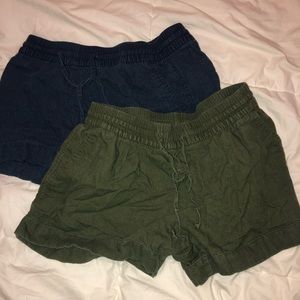 old navy linen shorts bundle